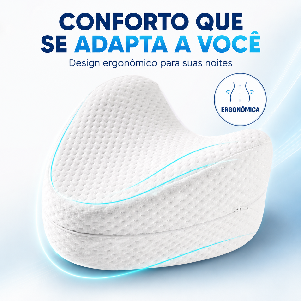 Almofada Ergonômica para Pernas e Joelhos