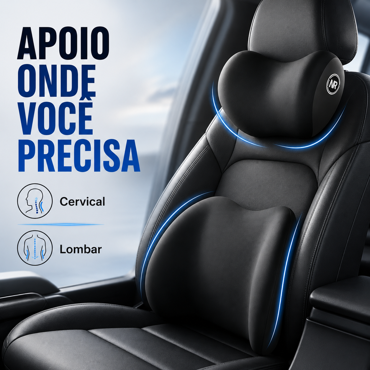 Kit Ergonômico Cervical  e Lombar
