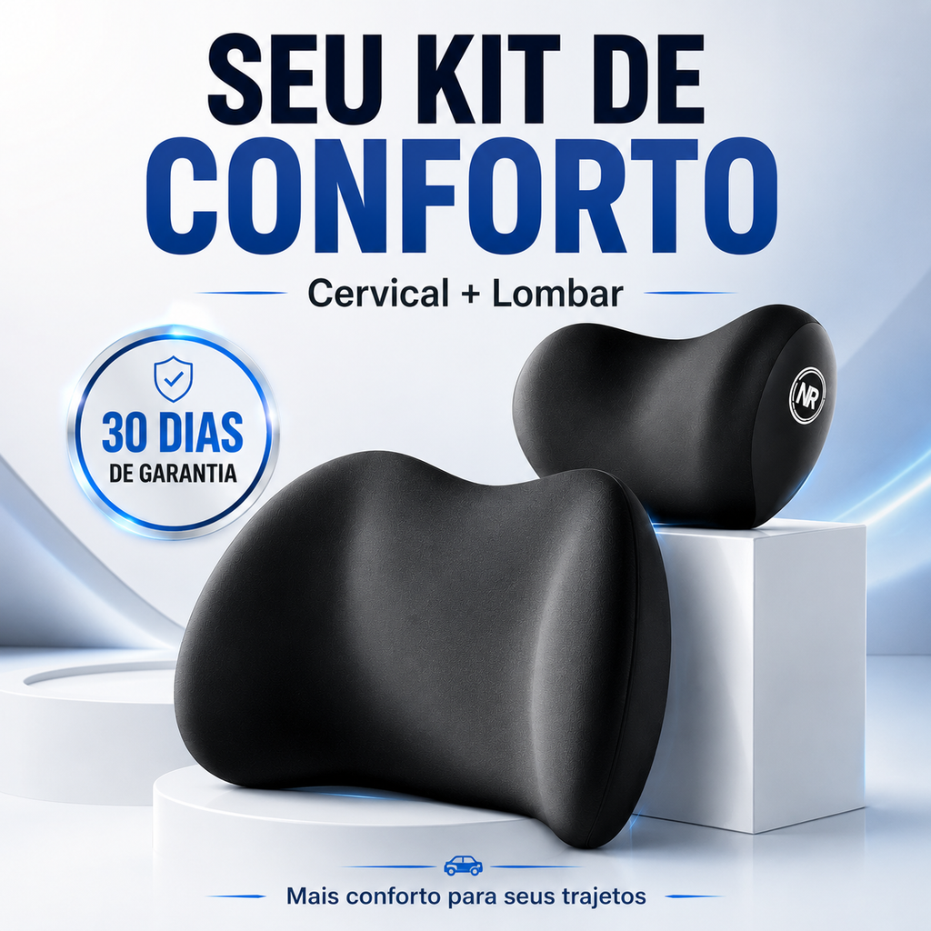 Kit Ergonômico Cervical  e Lombar