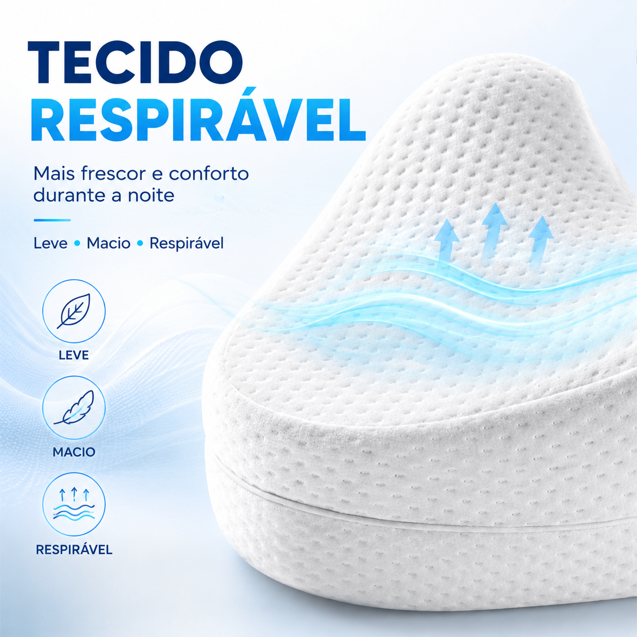 Almofada Ergonômica para Pernas e Joelhos