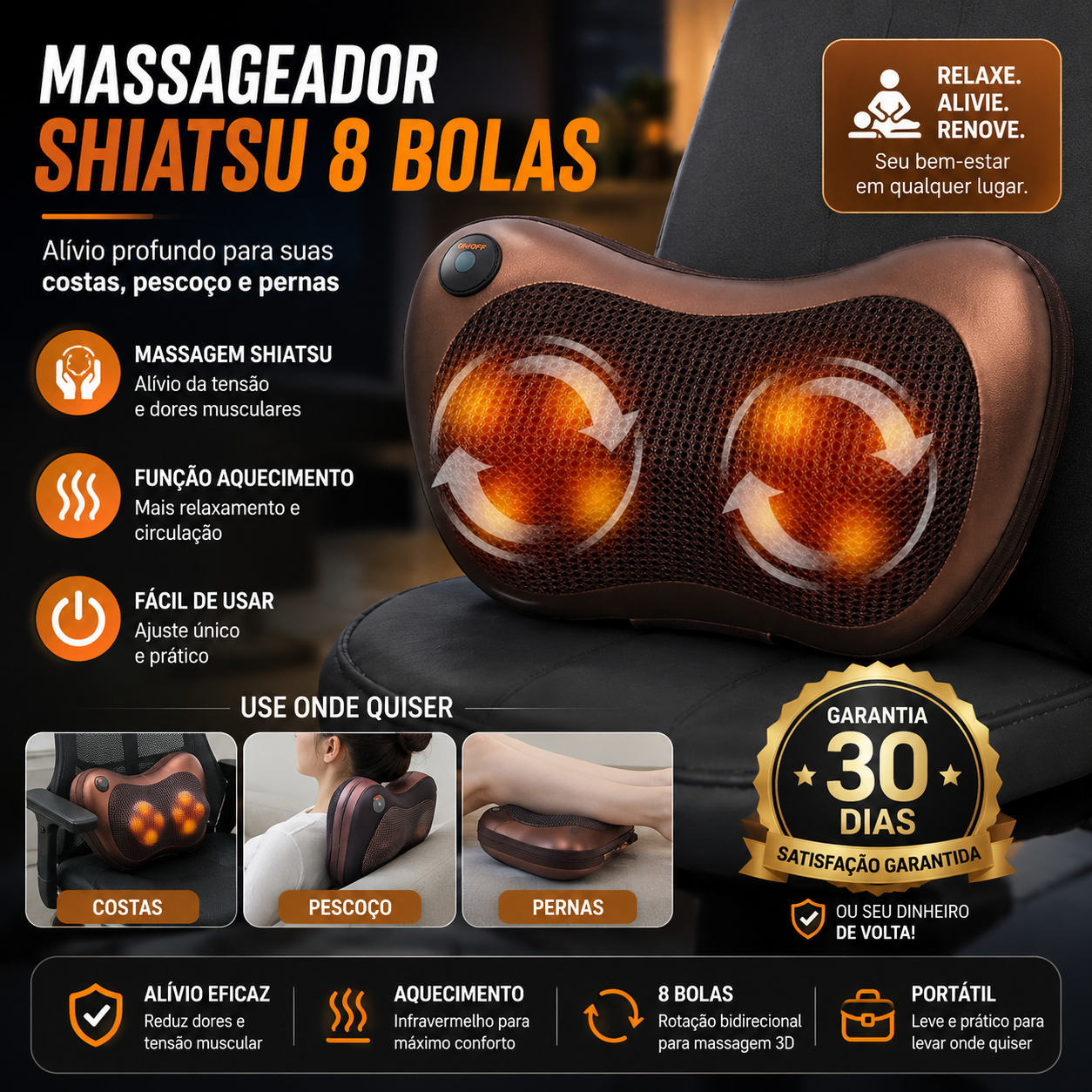 Massageador Shiatsu