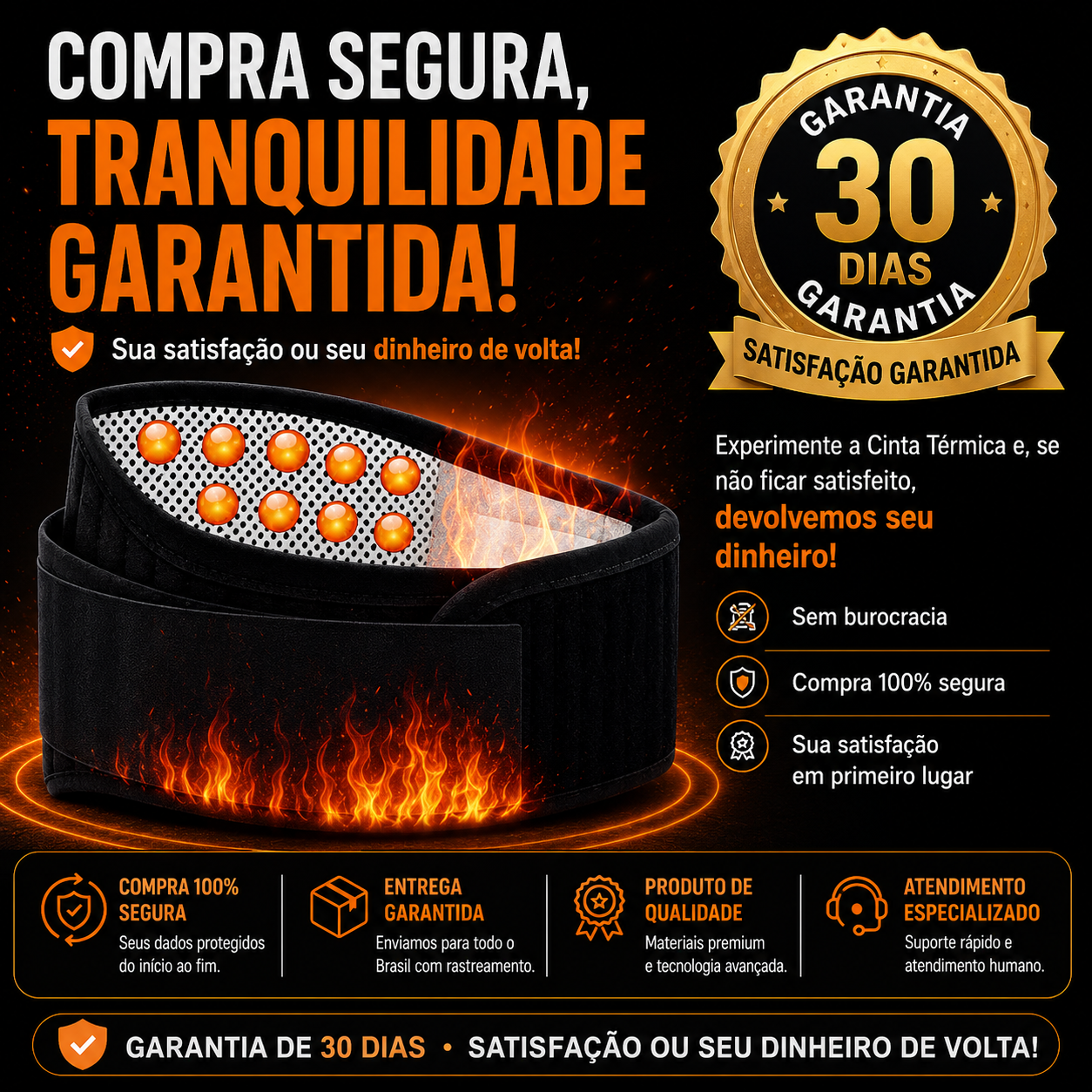 Cinta de Suporte Lombar
