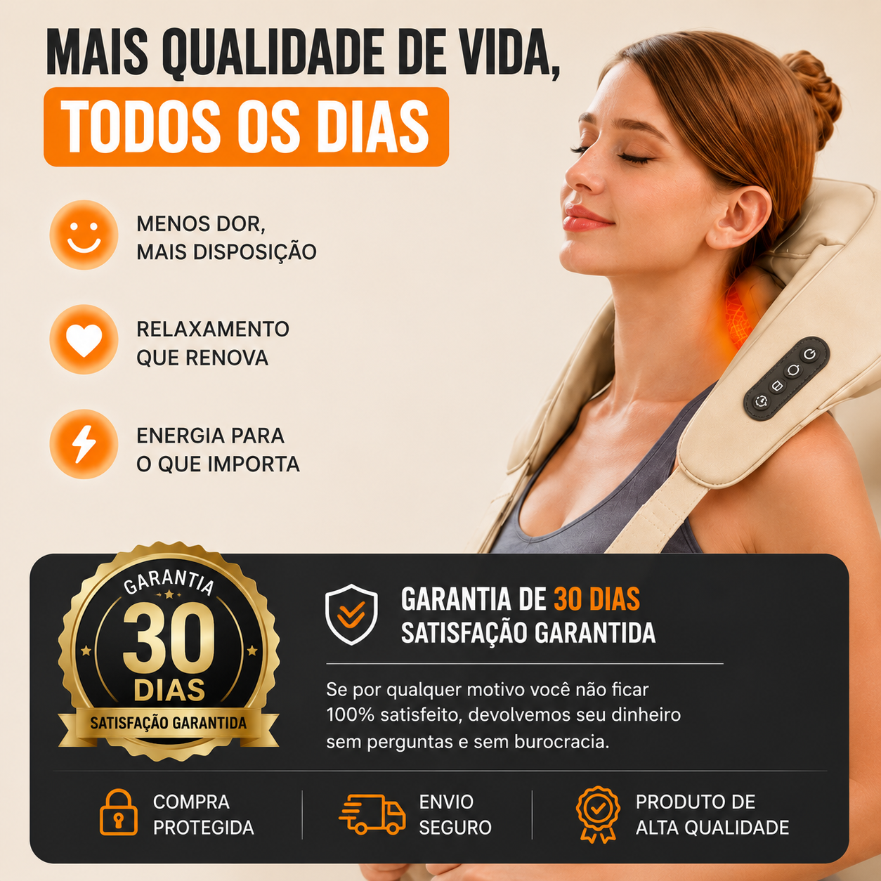 Massageador Shiatsu Premium
